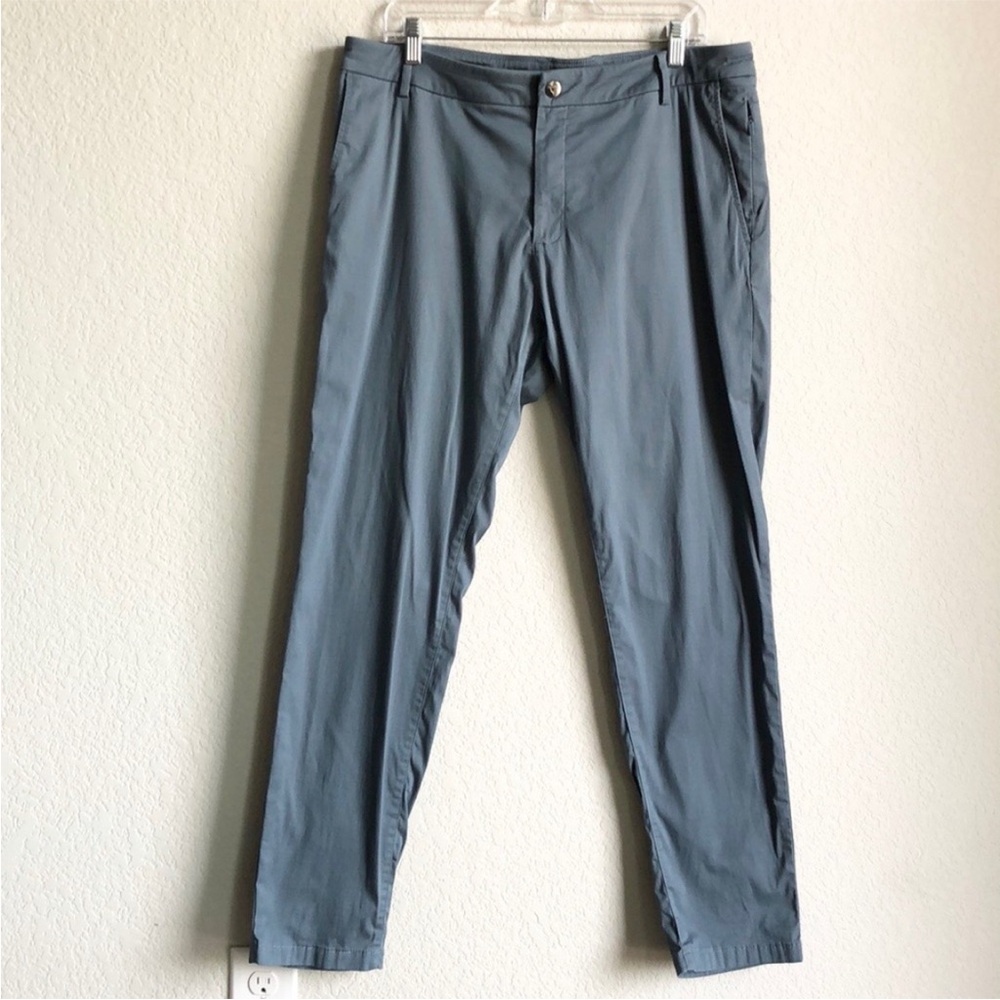 Birddogs Mens Phil Gates Blue Stretch Khakis 36 Lined